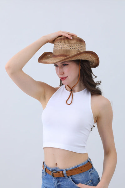 Breathable Braided Cowboy Hat – Earthy & Sun-Ready🌞🤠