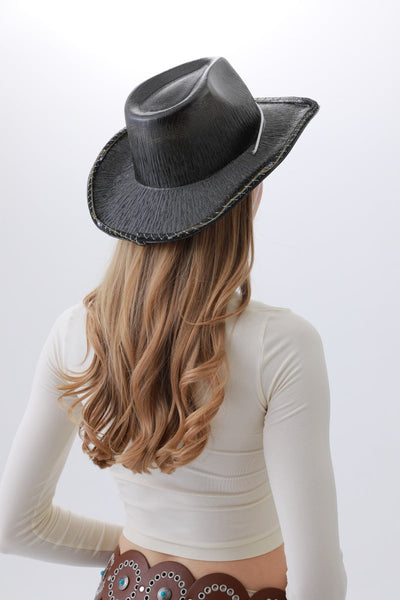 Glow-in-the-Dark Cowboy Hat – Wild West Light-Up Party Hat 🤠✨