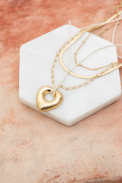 Charmy Loving Heart Layered Necklace