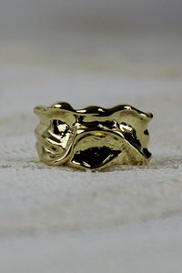 Luxe Asymmetrical Nugget Rings – Minimalist Open-Band Jewelry 🌟⛓️