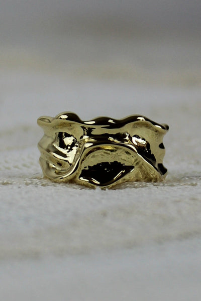 Luxe Asymmetrical Nugget Rings – Minimalist Open-Band Jewelry 🌟⛓️