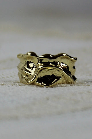 Luxe Asymmetrical Nugget Rings – Minimalist Open-Band Jewelry 🌟⛓️