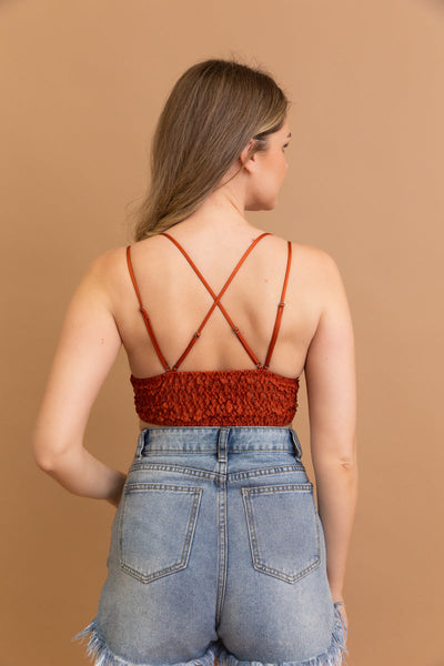 Crochet Lacey Charm Padded Bralette