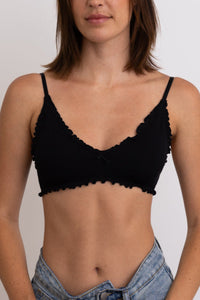 Seamless Lettuce Edge Bralette - 4 colors