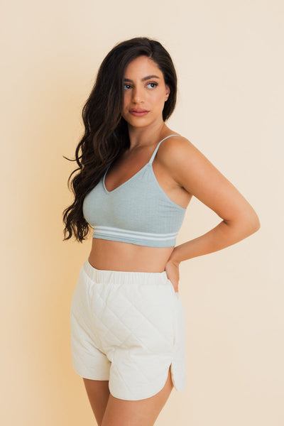 Sporty Vintage Ribbed Ultra Comfy Bralette-4 colors