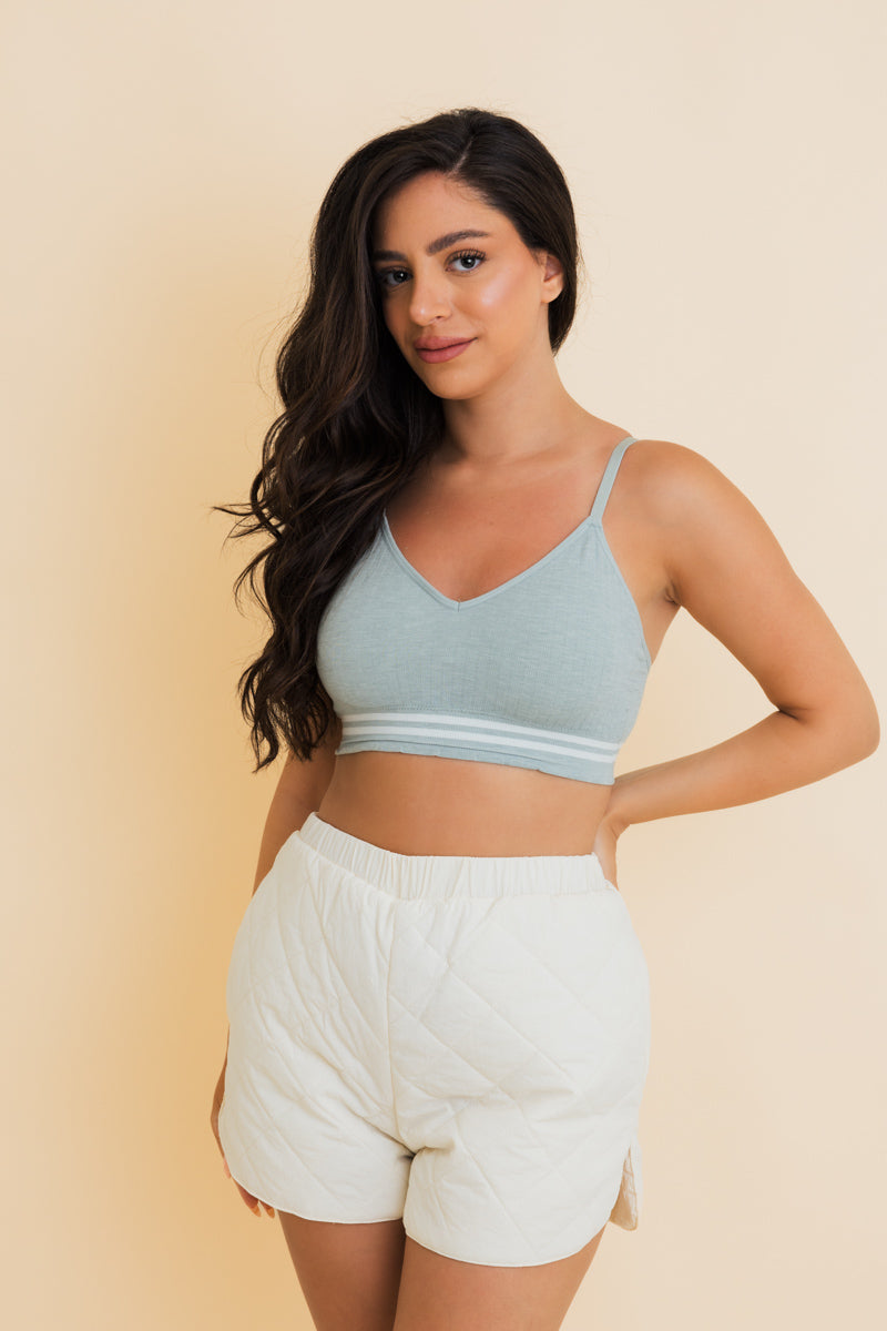 Sporty Vintage Ribbed Ultra Comfy Bralette-4 colors