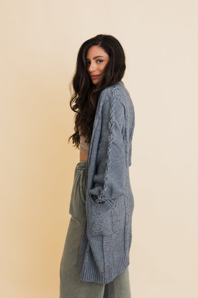 Twisted Cozy Cable Knit Cardigan- 2 colors