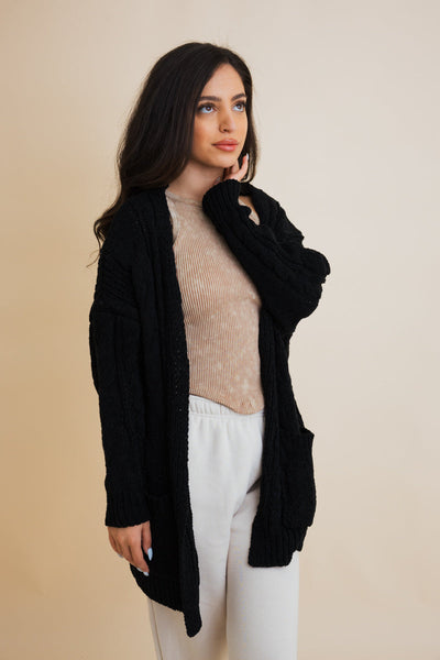 Classic Snuggle Comfort Cable Knit Cardigan