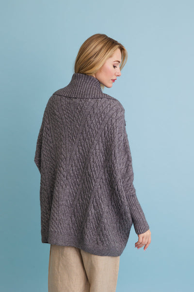 Chunky Cable Knit Oversized Cardigan (4 Colors)