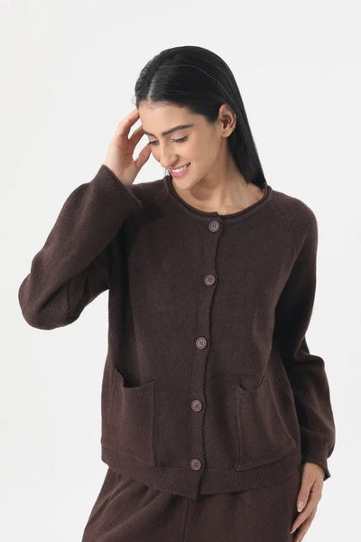 Women Knit Loungewear Set Cardigan Wide Leg Pants 🧶☁️ Leto Collection