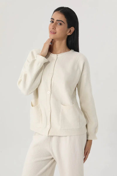 Women Knit Loungewear Set Cardigan Wide Leg Pants 🧶☁️ Leto Collection