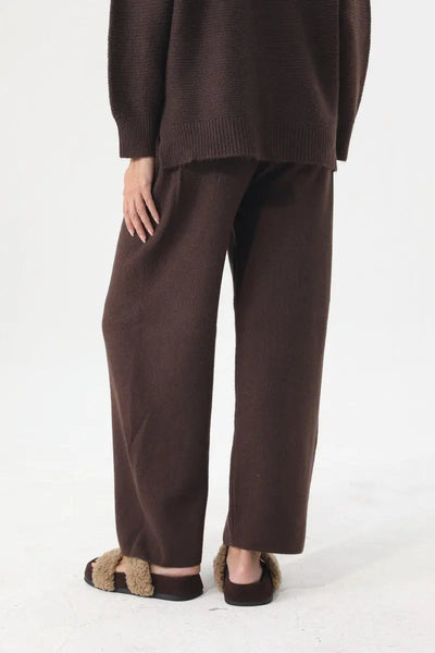 Women Turtleneck Knit Loungewear Set Sweater Wide Leg Pants 🧶☁️ Leto Collection