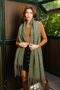 Cloud Soft Tassel-Trimmed Scarf - 4 colors