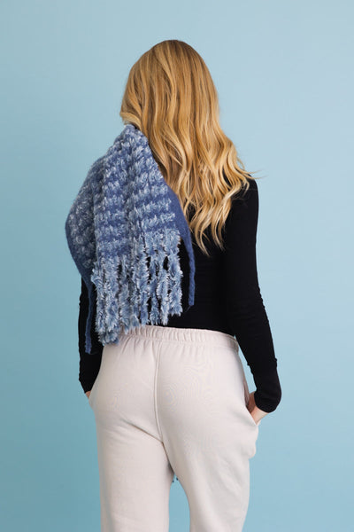 Ultra Soft Chenille Tassel Scarf (3 colors)