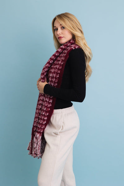 Ultra Soft Chenille Tassel Scarf (3 colors)