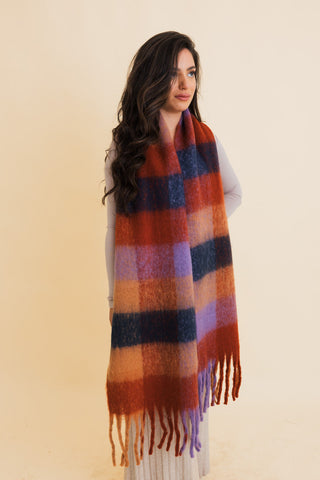 Cozy Breeze Oversized Fringe Scarf - 6 colors