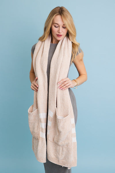 Wrap & Go Chenille Pocket Scarf - 3 Colors