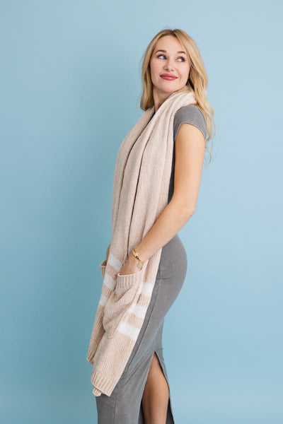 Wrap & Go Chenille Pocket Scarf - 3 Colors