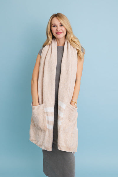 Wrap & Go Chenille Pocket Scarf - 3 Colors