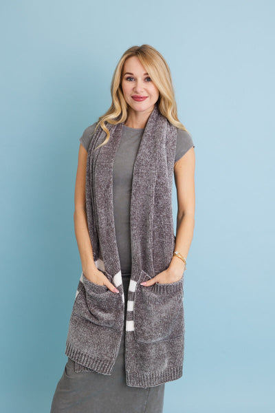 Wrap & Go Chenille Pocket Scarf - 3 Colors