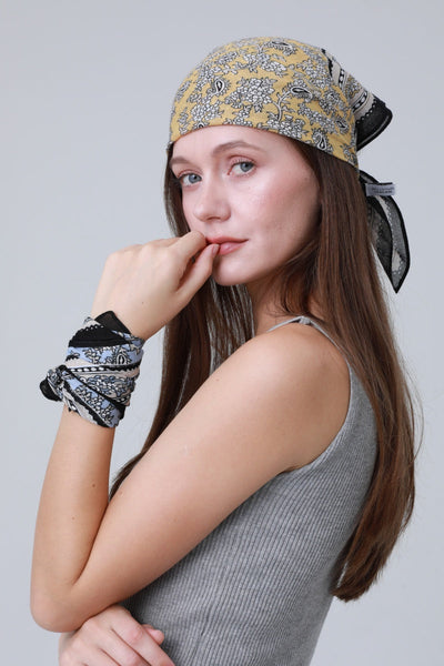 Printed Bandana Set – Versatile Headscarf & Neck Wrap for Women 🌸🧣