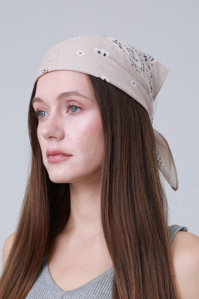 Soft Cotton Printed Bandanas – Multi-Way Headband & Scarf Set 🌸🧣