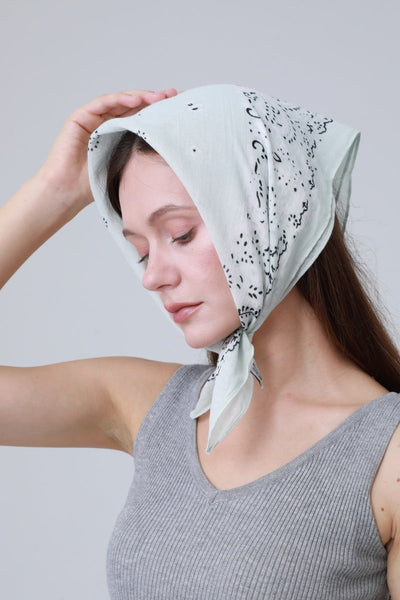Soft Cotton Printed Bandanas – Multi-Way Headband & Scarf Set 🌸🧣