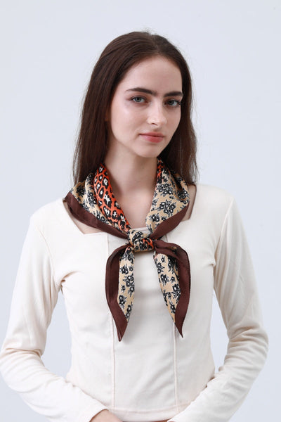 Leopard & Floral Print Bandana – Reversible Style 🌺🐆