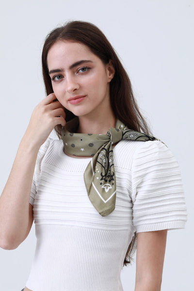 Paisley Silky Square Scarf - Multi-Use Accessory 🌸🧣