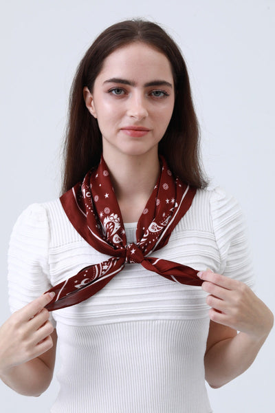 Paisley Silky Square Scarf - Multi-Use Accessory 🌸🧣