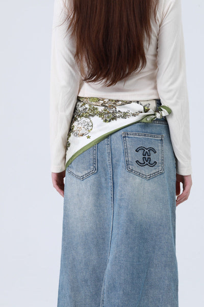 Butterfly Floral Silky Bandana - Double-Sided Design 🦋🌸