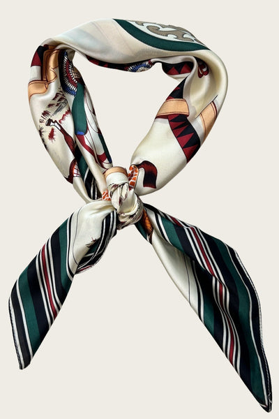 Galloping Horses Bandana - Equestrian Print Scarf 🐎🧣