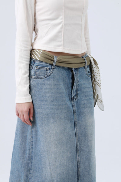 Striped Dot Silky Bandana – Multi-Way Style Scarf 🌞🧣