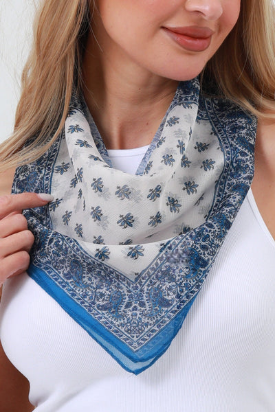 Color-Block Print Bandana