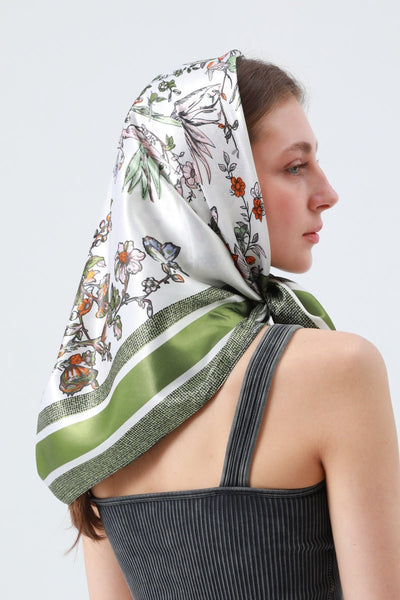 Silky Butterfly Floral Bandana 🦋🌸 2 colors