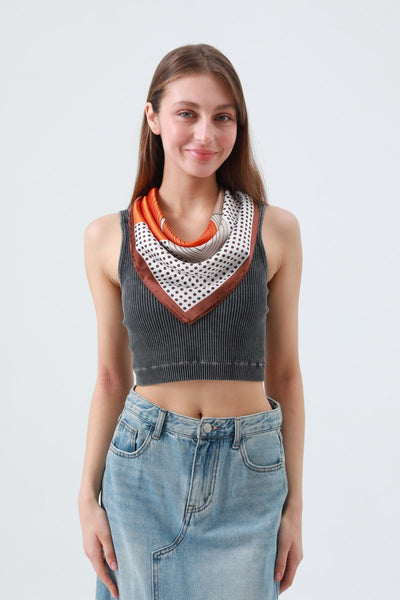 Delicate Polka Dot Neck Scarf – Soft & Airy Summer Essential 🌼