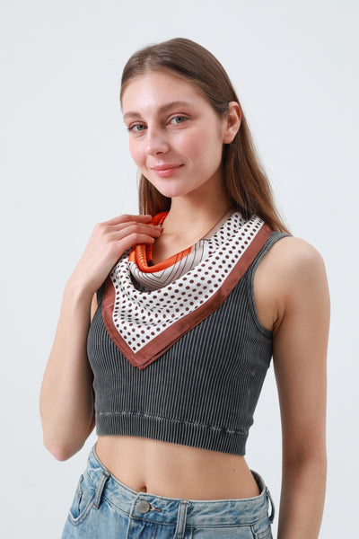 Delicate Polka Dot Neck Scarf – Soft & Airy Summer Essential 🌼