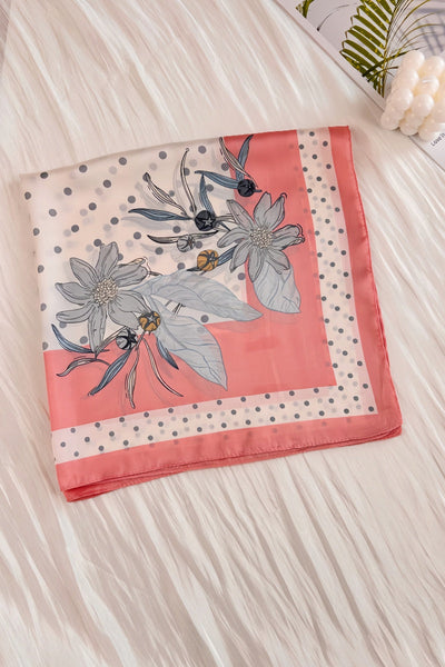 Delicate Bellflower Print Bandana – Square Style Neckwear 🔔🧣