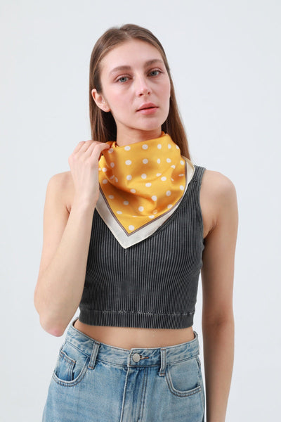 New Stylish Polka Dot Bandana Set – Spring Summer Scarf Collection ⚪🔵