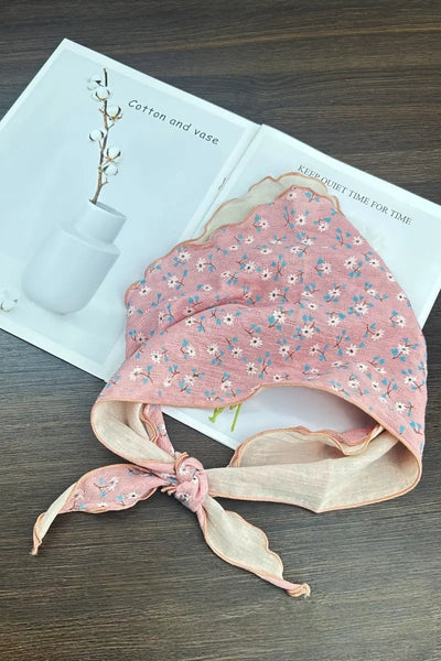 Floral Print Cotton Bandana Scarf 🌸 2 colors