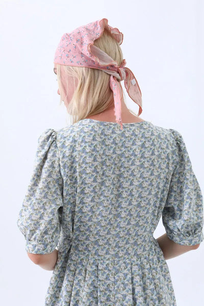 Floral Print Cotton Bandana Scarf 🌸 2 colors