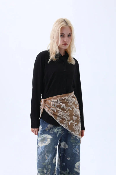 Floral Embroidered Triangle Headscarf – 3 colors