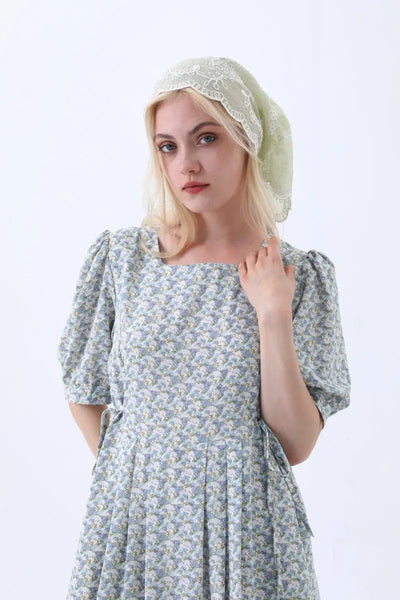 Floral Embroidered Triangle Headscarf – 3 colors