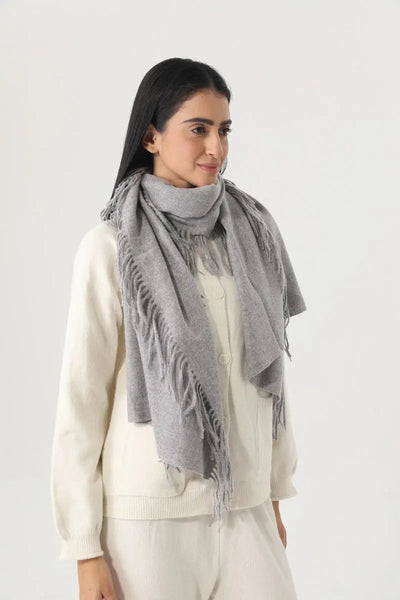 Solid Color Tassel Women Soft Thick Warm Winter Shawl 🧸🧣 Leto Collection