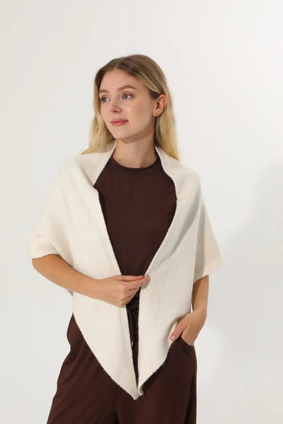Soft Knit Triangle Multi‑way Wear Women Warm Shawl Scarf Leto Collection