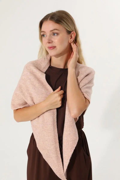 Soft Knit Triangle Multi‑way Wear Women Warm Shawl Scarf Leto Collection