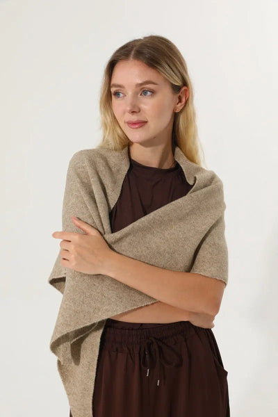 Soft Knit Triangle Multi‑way Wear Women Warm Shawl Scarf Leto Collection