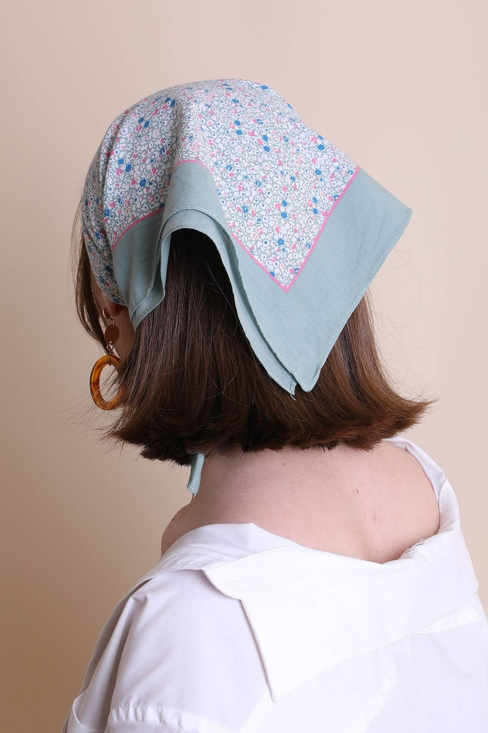 Ditsy Floral Bandana Hats & Hair Mint