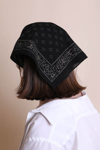Vintage Western Bandana Bandanas Black