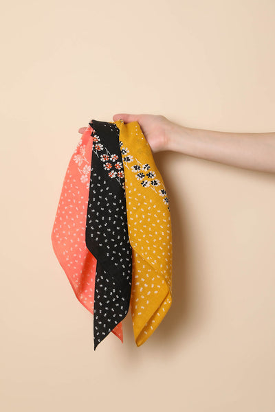 Dotted & Floral Bandana